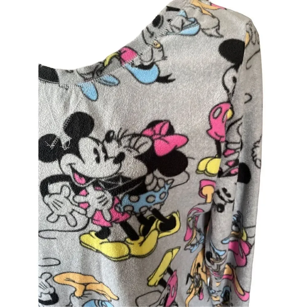Disney Long Sleeve Gray Pajama Shirt Size Large - Picture 6 of 8